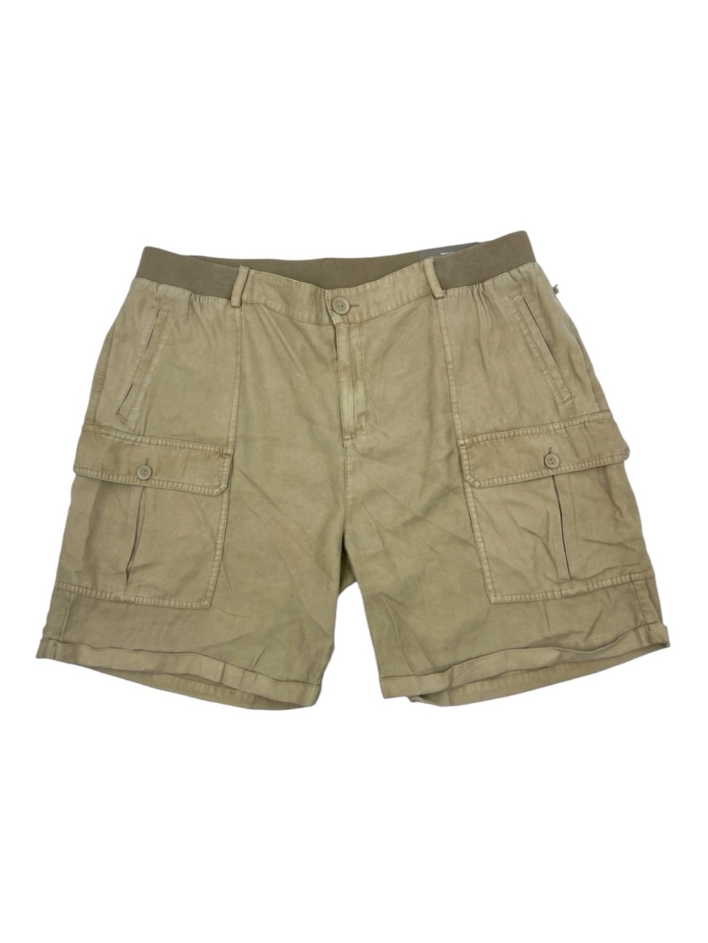 NEW Soft Surroundings Khaki Tan Pali Shorts Size 1X) NWT 7.5" Rayon Blend SZ 1X